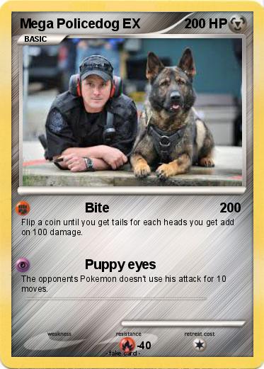 Pokemon Mega Policedog EX