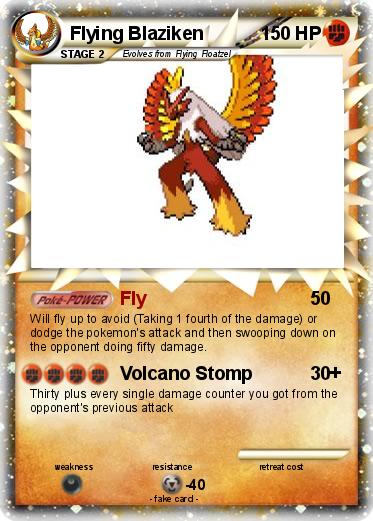 Pokemon Flying Blaziken