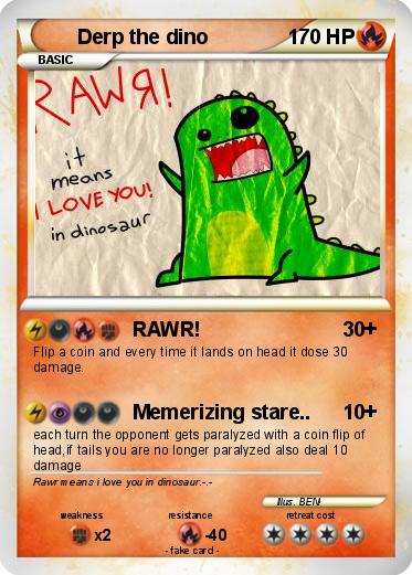 Pokemon Derp the dino