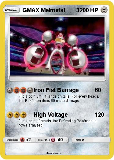 Pokemon GMAX Melmetal       3