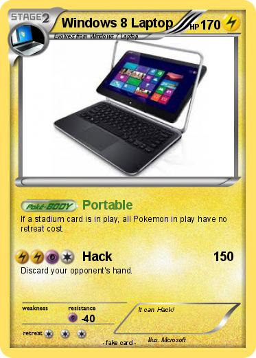 Pokemon Windows 8 Laptop