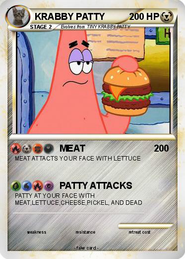 Pokemon KRABBY PATTY