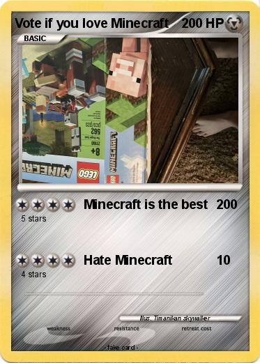 Pokemon Vote if you love Minecraft