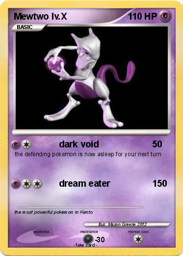 Pokemon Mewtwo lv.X
