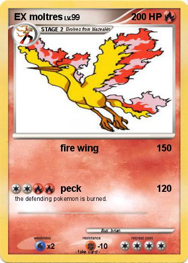 Pokemon EX moltres