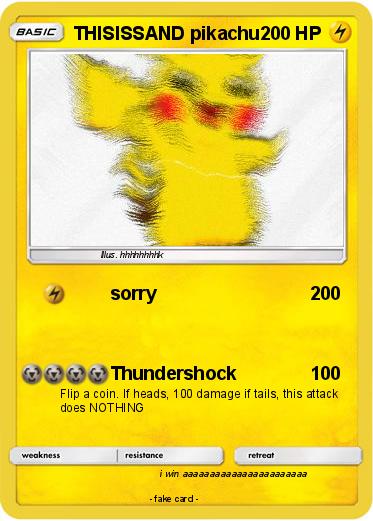 Pokemon THISISSAND pikachu