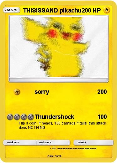 Pokemon THISISSAND pikachu