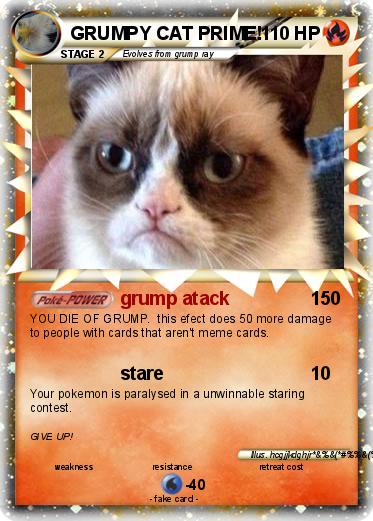 Pokemon GRUMPY CAT PRIME!