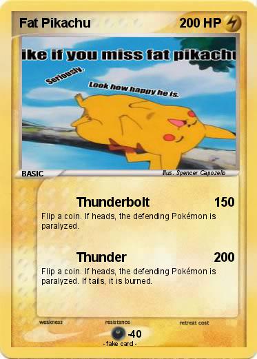Pokemon Fat Pikachu