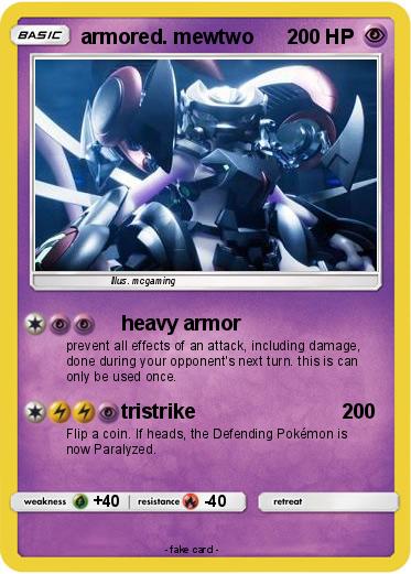 Pokemon armored. mewtwo