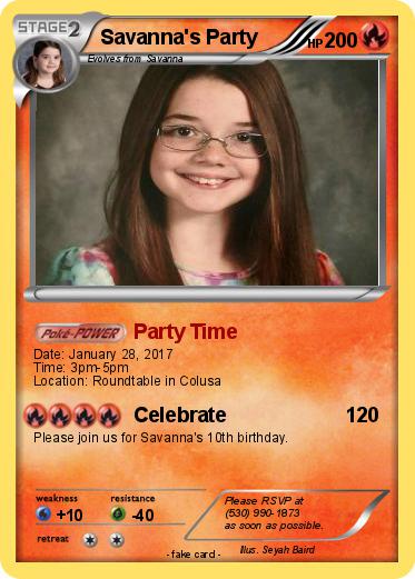 Pokemon Savanna's Party