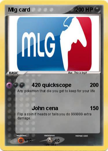 Pokemon Mlg card