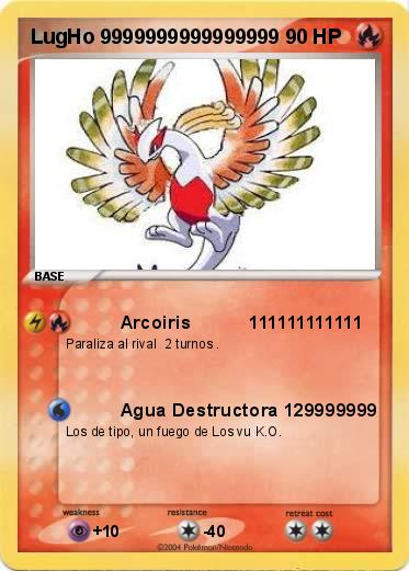 Pokemon LugHo 9999999999999999            