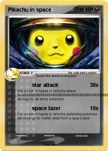 Pokemon Pikachu in space