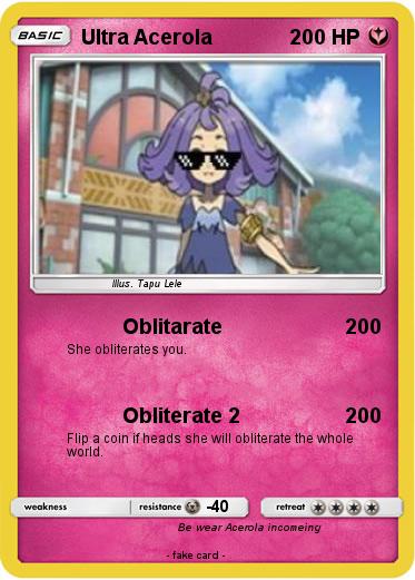 Pokemon Ultra Acerola