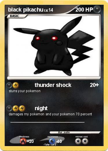 Pokemon black pikachu
