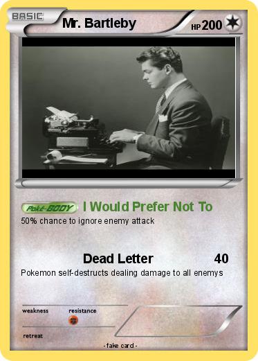 Pokemon Mr. Bartleby