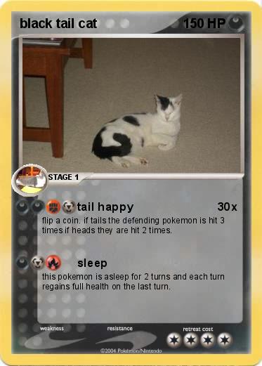 Pokemon black tail cat
