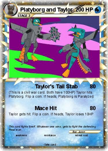 Pokemon Platyborg and Taylor