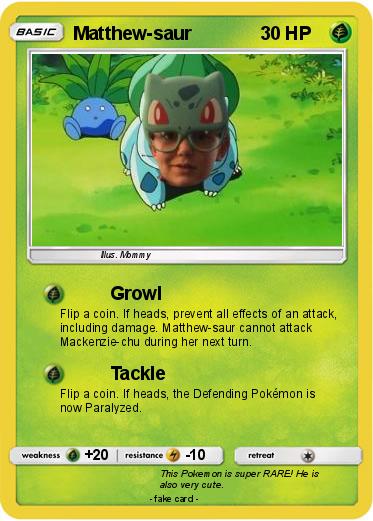 Pokemon Matthew-saur