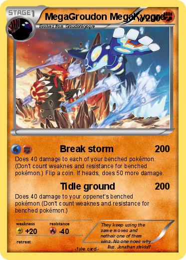 Pokemon MegaGroudon MegaKyogre