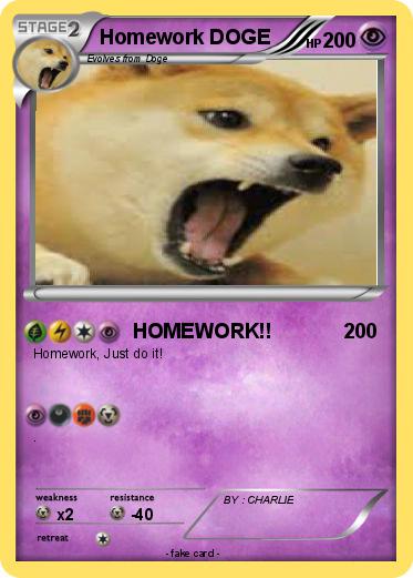 Pokemon Homework DOGE