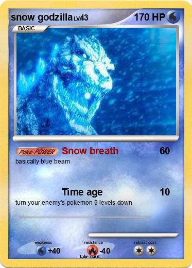 Pokemon snow godzilla