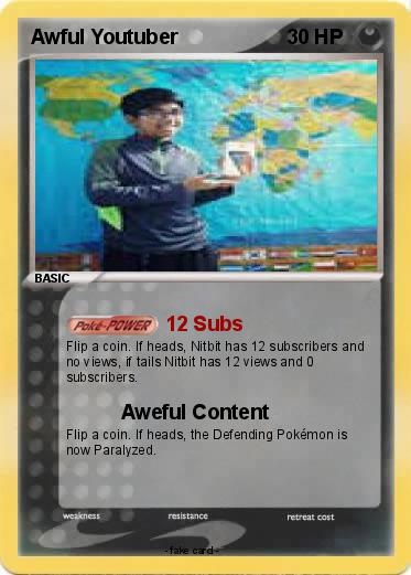 Pokemon Awful Youtuber