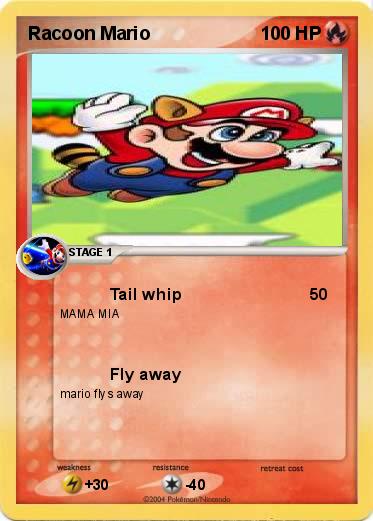 Pokemon Racoon Mario