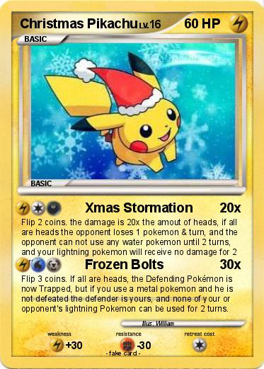 Pokemon Christmas Pikachu