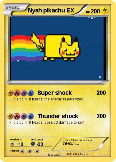 Pokemon Nyah pikachu EX