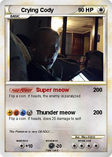 Pokemon Crying Cody