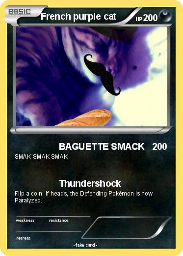 Pokemon French purple cat