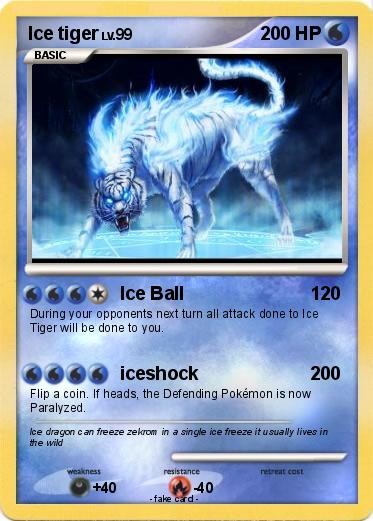Pokemon Ice tiger