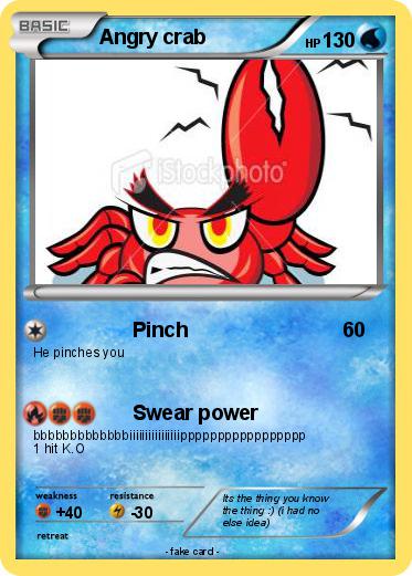 Pokemon Angry crab