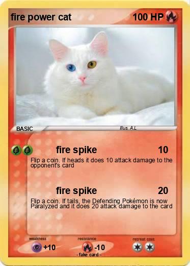 Pokemon fire power cat