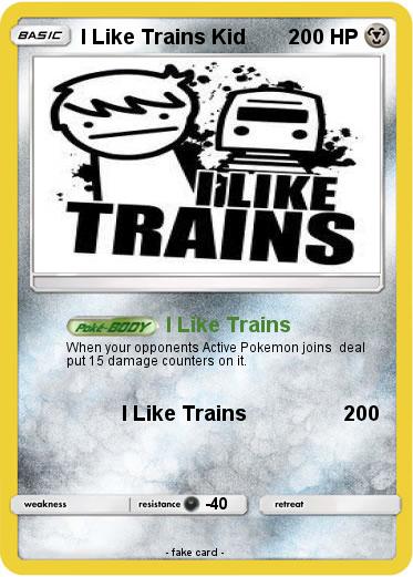 Pokemon I Like Trains Kid