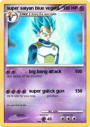 Pokemon super saiyan blue vegeta