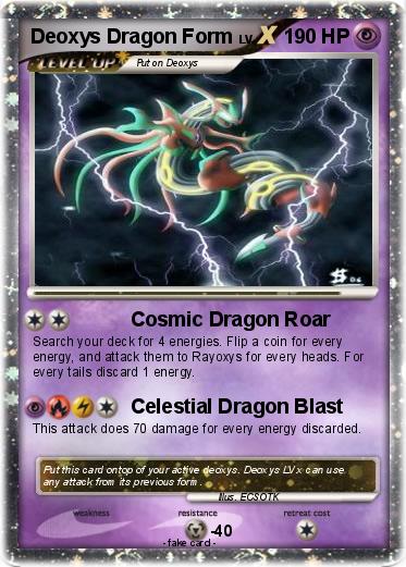Pokemon Deoxys Dragon Form