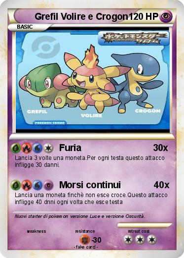 Pokemon Grefil Volire e Crogon