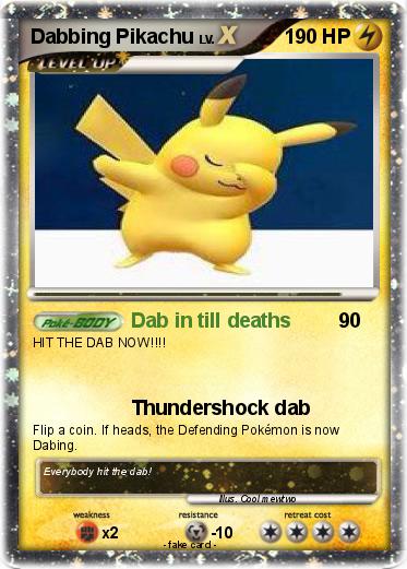 Pokemon Dabbing Pikachu