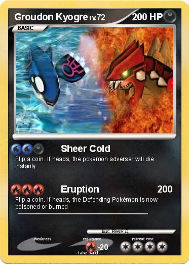 Pokemon Groudon Kyogre