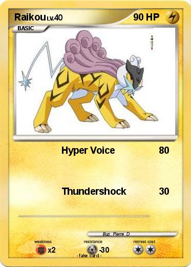 Pokemon Raikou