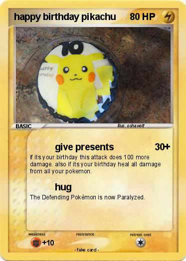 Pokemon happy birthday pikachu