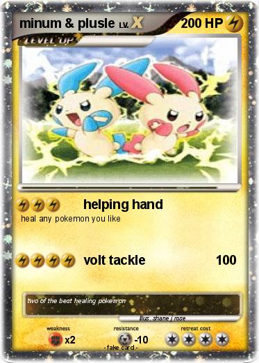 Pokemon minum & plusle