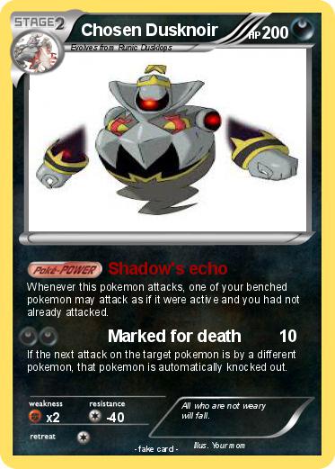Pokemon Chosen Dusknoir