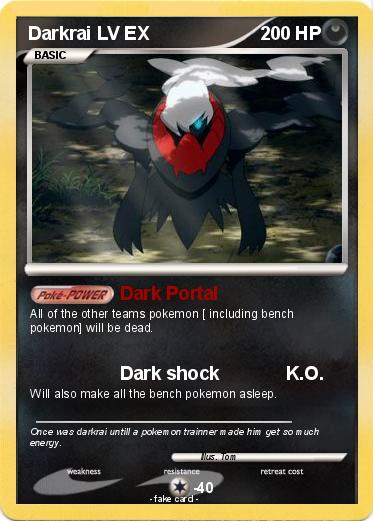 Pokemon Darkrai LV EX