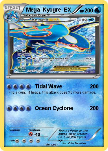 Pokemon Mega  Kyogre  EX