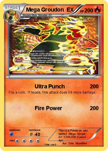 Pokemon Mega Groudon  EX