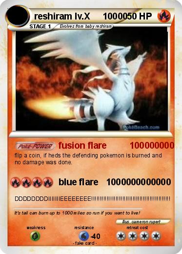 Pokemon reshiram lv.X     10000
